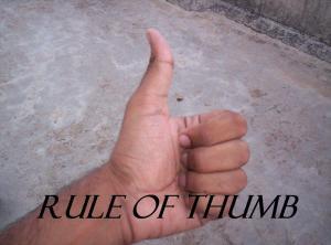 rule of thumb wife