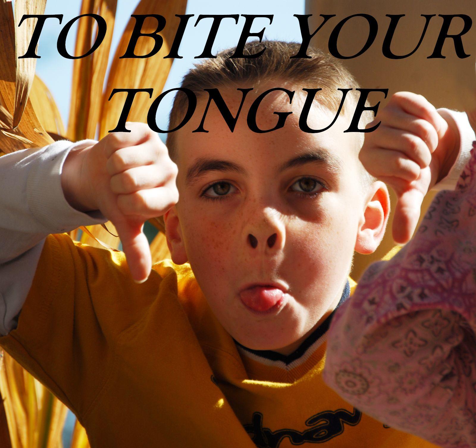 Idiom To Bite Your Tongue English Course Malta 